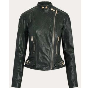 Ralph Lauren Leather Biker Jacket